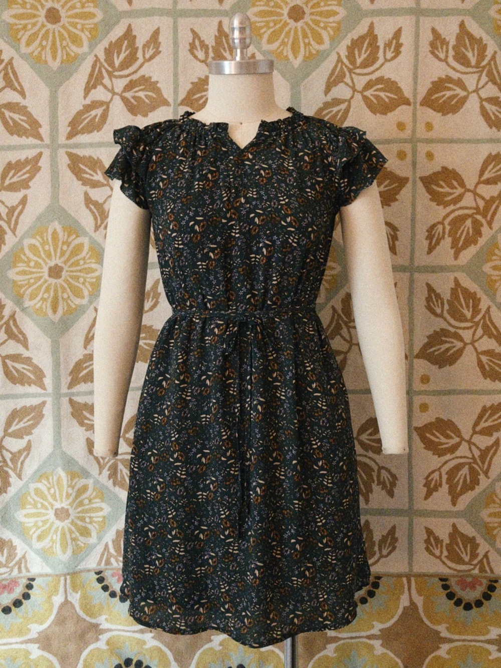Ruffled Autumn Garden Dress